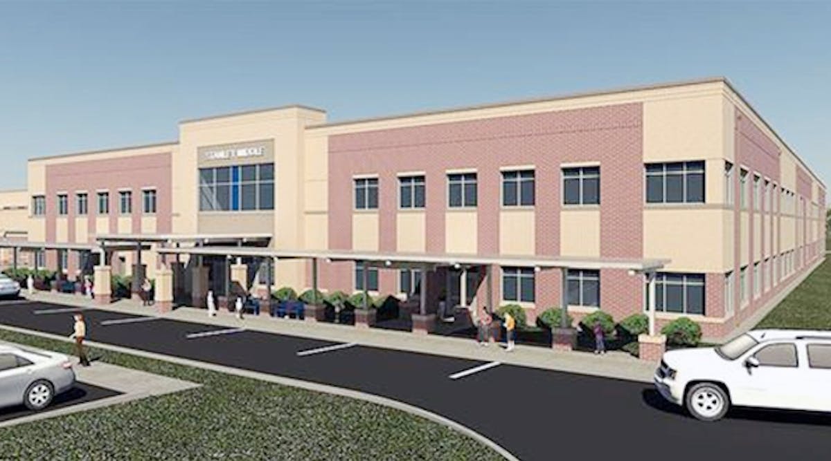 Rendering of plans for the new Stanley Middle School in Stanley, N.C.