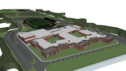 Rendering of plans for middlehigh school in North Olmsted Ohio Rendering of plans for middlehigh school in North Olmsted Ohio