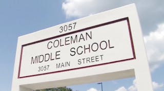 Coleman Middle School opened Monday in Duluth, Ga.