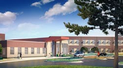 Rendering of plans for elementary school in Commerce City, Colo.