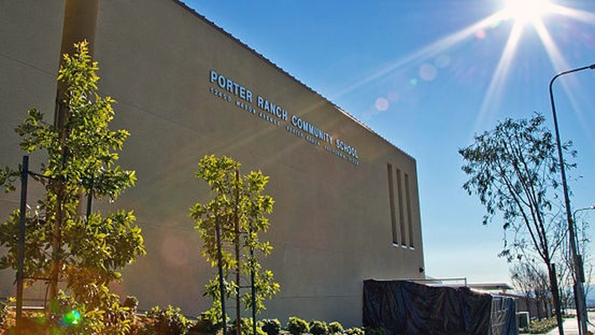 Students returned to Porter Ranch Community School after a gas leak last year forced the Los Angeles district to relocate them