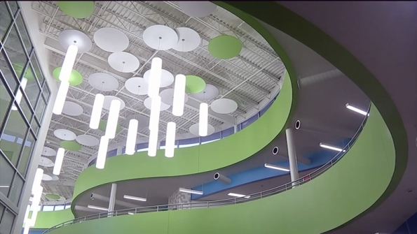 The Houston district unveiled the new Condit Elementary School this week but several other construction projects have fallen behind schedule