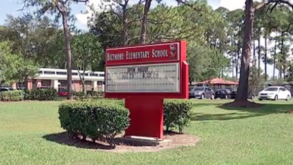A teacher at Biltmore Elementary School has died after collapsing in her classroom