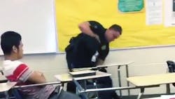 A sheriff39s deputy serving as a resource officer at at Columbia SC high school was fired in 2015 after a video showed him using physical force to remove a female student from her desk A sheriff39s deputy serving as a resource officer at at Columbia SC high school was fired in 2015 after a video showed him using physical force to remove a female student from her desk