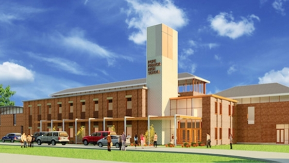 Rendering of Pope Francis High School Springfield Mass