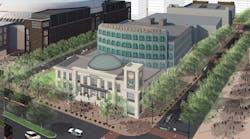 Rendering of plans for the Mike Ilitch School of Business