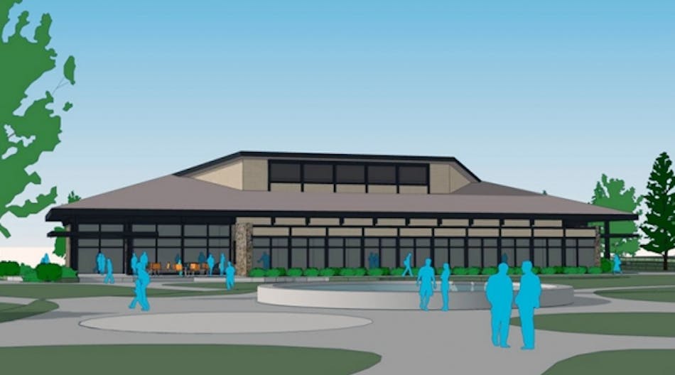 A rendering of plans for a new Snyder Hall.