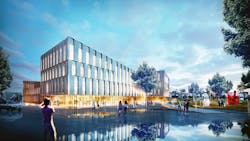 A preliminary rendering of plans for a new home for the business school at the University of Cincinnati A preliminary rendering of plans for a new home for the business school at the University of Cincinnati