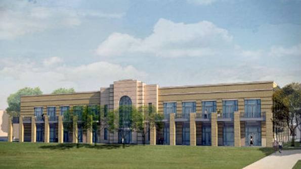 A rendering of plans for the Martin Center