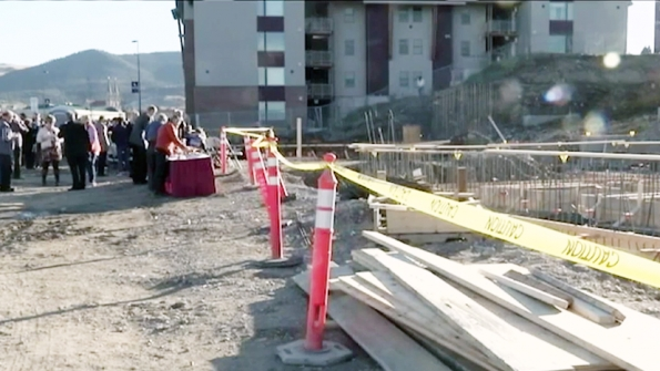 Work is underway on two apartment buildings to house students at Carroll College in Helena Mont