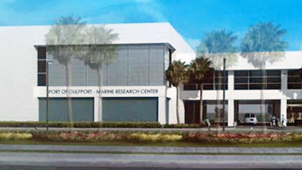 Rendering of plans for University of Southern Mississippi39s Marine Research Center
