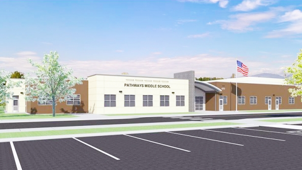 Rendering of plans for Pathways Middle School