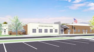 Rendering of plans for Pathways Middle School.