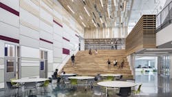 Presentation stairs at the Pathways Innovation Center in Casper Wyo Presentation stairs at the Pathways Innovation Center in Casper Wyo