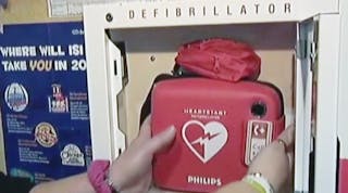 A newly enacted law in Massachusetts would require every school to have an automated external defibrillator.
