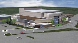 Rendering of new performing arts center in the MIchell (S.D.) district.