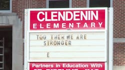 Flooding in June 2016 heavily damaged Clendenin Elementary School Flooding in June 2016 heavily damaged Clendenin Elementary School