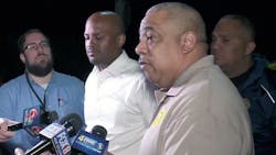New Orleans Police Chief Michael Harrison addresses reporters after a shooting outside Karr High School New Orleans Police Chief Michael Harrison addresses reporters after a shooting outside Karr High School