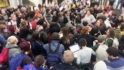 Protesters at Ohio University39s Baker Center Protesters at Ohio University39s Baker Center