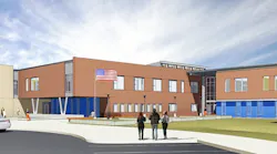 Rendering of the new entrance planned for Lake MiddleHigh School