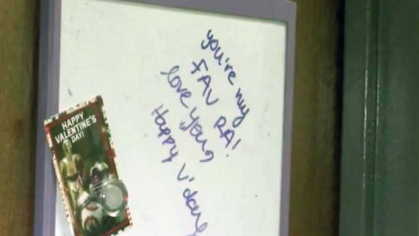 Whiteboards like the one above will no longer be allowed outside residence hall rooms at Michigan State University