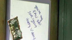 Whiteboards like the one above will no longer be allowed outside residence hall rooms at Michigan State University