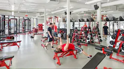 The renovated fitness center at Williamette University