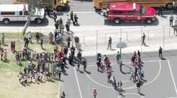 Students from North Park Elementary School were evacuated after a deadly shooting.