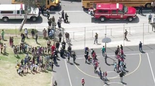 Students from North Park Elementary School were evacuated after a deadly shooting.