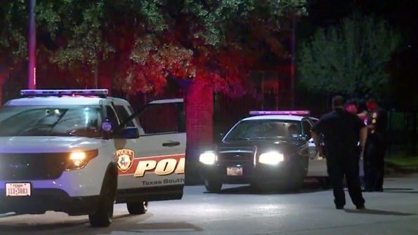 Police from Texas Southern University and the city of Houston investigate a shooting that wounded a student near the campus