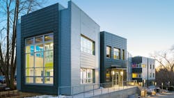 Crotty Hall on the campus of University of Massachusetts Amherst is designed to be a netzero energy building Crotty Hall on the campus of University of Massachusetts Amherst is designed to be a netzero energy building