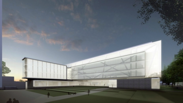 Rendering of engineering complex to be built at the University of Rhode Island