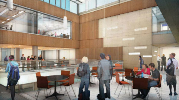 A project at Concordia College39s Offutt School of Business Moorhead Minn will transform the dining commons into the college39s new school of business The threestory atrium quotliving roomquot will activate the building and visual connectivity will foster a sense of community and encourage dialogue