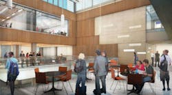 A project at Concordia College&apos;s Offutt School of Business, Moorhead, Minn., will transform the dining commons into the college&apos;s new school of business. The three-story atrium &apos;living room&apos; will activate the building, and visual connectivity will foster a sense of community and encourage dialogue.