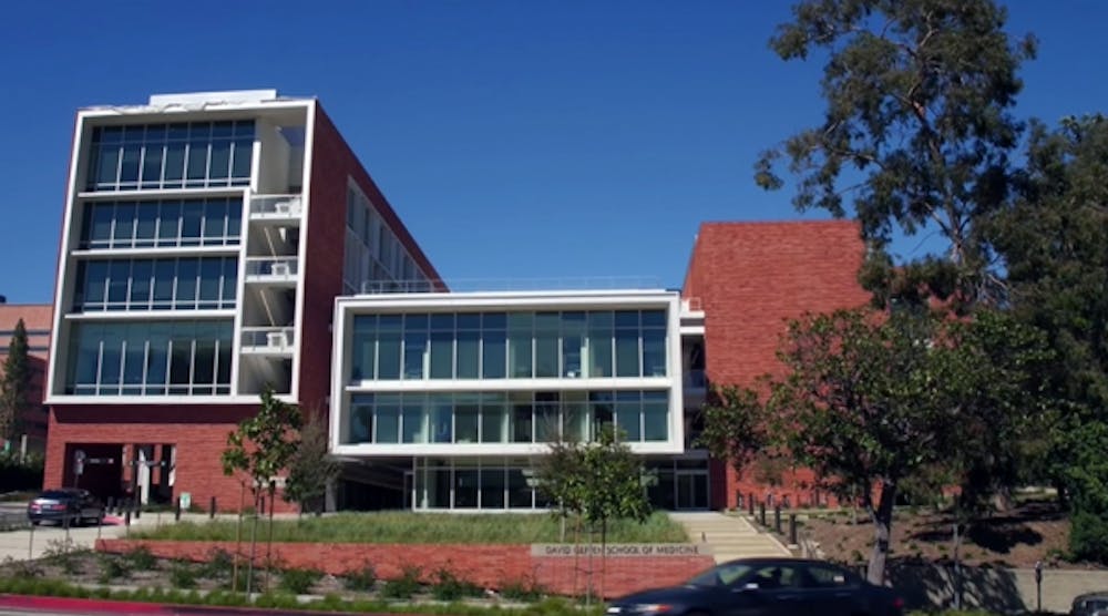 Geffen Hall is the home ot UCLA&apos;s medical school.