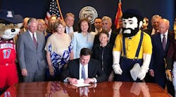 Arizona Gov. Doug Ducey signs legislation that will provide state universities funding for building upgrades.