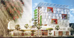 A fourstory elementary school in Honolulu will be part of a 10story mixedincome mixeduse development that also features rental residences and retail