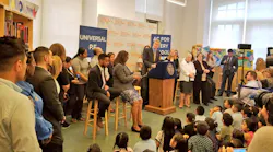 New York City Mayor Bill de Blasio announces a 385 million plan to provide more gymnasium space in schools