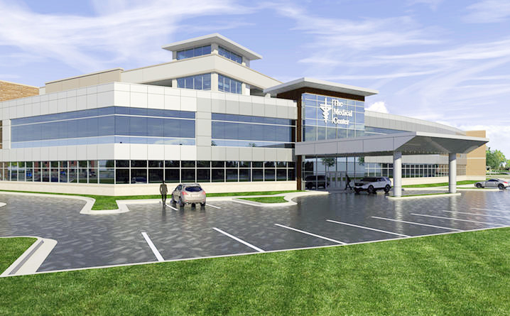 Rendering of facility that will house the University of Kentucky College of MedicineBowling Green Campus