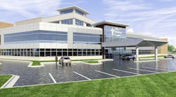 Rendering of facility that will house the University of Kentucky College of Medicine-Bowling Green Campus.