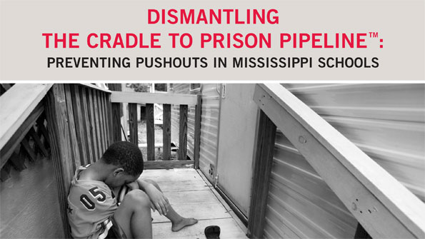 Cover of the CDFs Dismantling the Cradle to Prison Pipeline report
