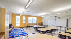 Students and staff at John T. White Elementary School, Fort Worth, Texas, benefit from modern lighting and controls.
