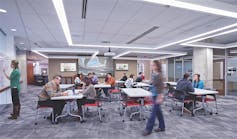 Space flexibility was one of the key project goals for the Research Commons in the 18th Avenue Library at Ohio State University in Columbus.