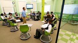 St. Philips Academy, Newark, N.J., transformed a former chocolate factory into a vibrant educational space. (Architect: Gensler)
