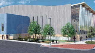 Rendering of aquatic center for Shawnee Mission school district.