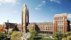 A new project at the University of Chicago view from 58th Street showing the new entry and landscape Photo courtesy of dbox A new project at the University of Chicago view from 58th Street showing the new entry and landscape Photo courtesy of dbox