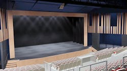 Rendering of performing arts center being built in Cumberland, Maine
