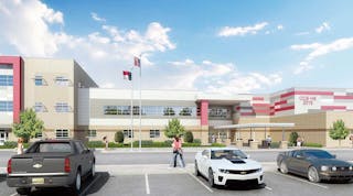 Rendering of plans for high school in Concord, N.C.