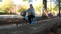 The Tar Heel Bikes program makes 100 bicycles available on campus.
