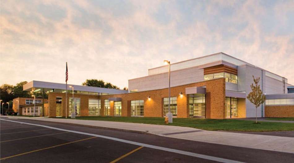 The newly renovated Emerson J. Dillon Middle School has received LEED silver certification.